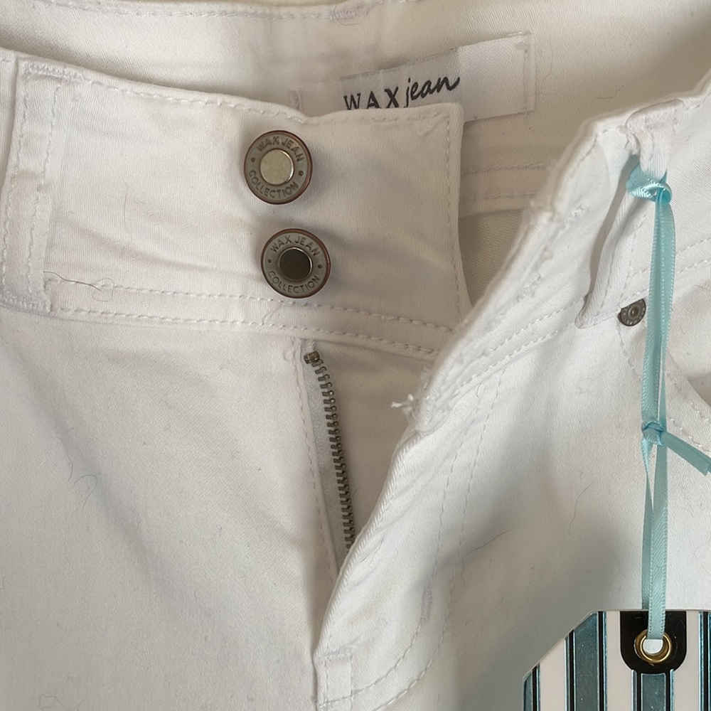 Size 7 long white wax jeans - Picture 2 of 4